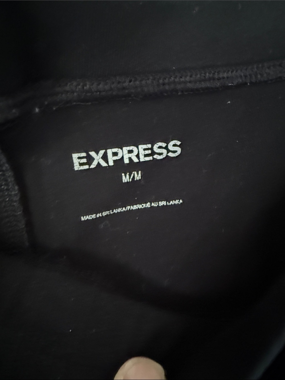 Express Black Logo leggings